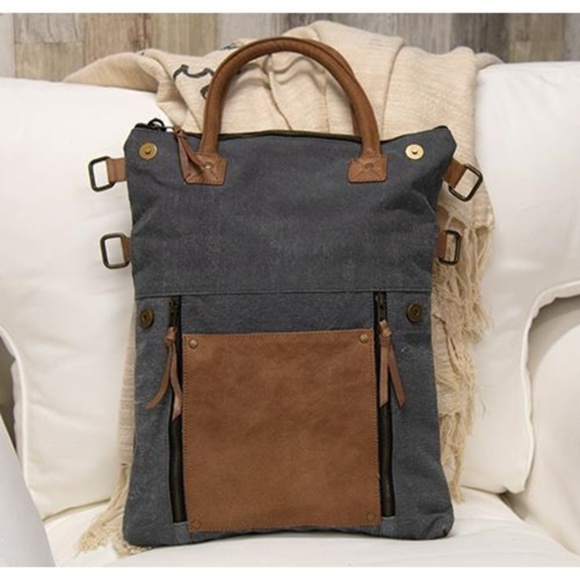 NWT Mona B Ash Fold-Over Convertible Purse - Picture 3 of 5